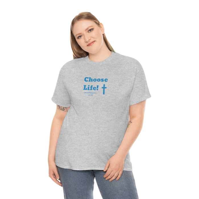 Choose Life 2.0 Men Unisex Heavy Cotton Tee