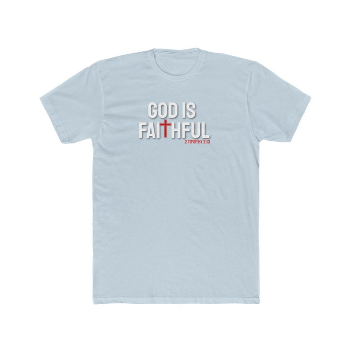 God is Faithful Men's Cotton Crew Tee