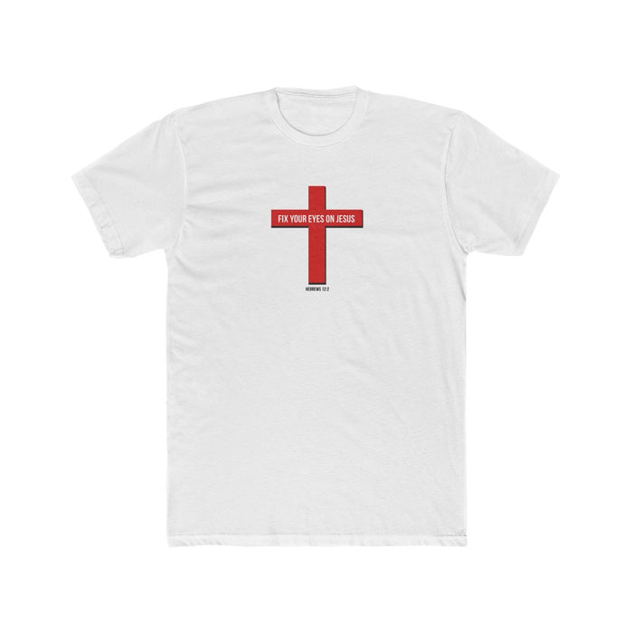 Fix Your Eyes on Jesus Men's Cotton Crew Tee