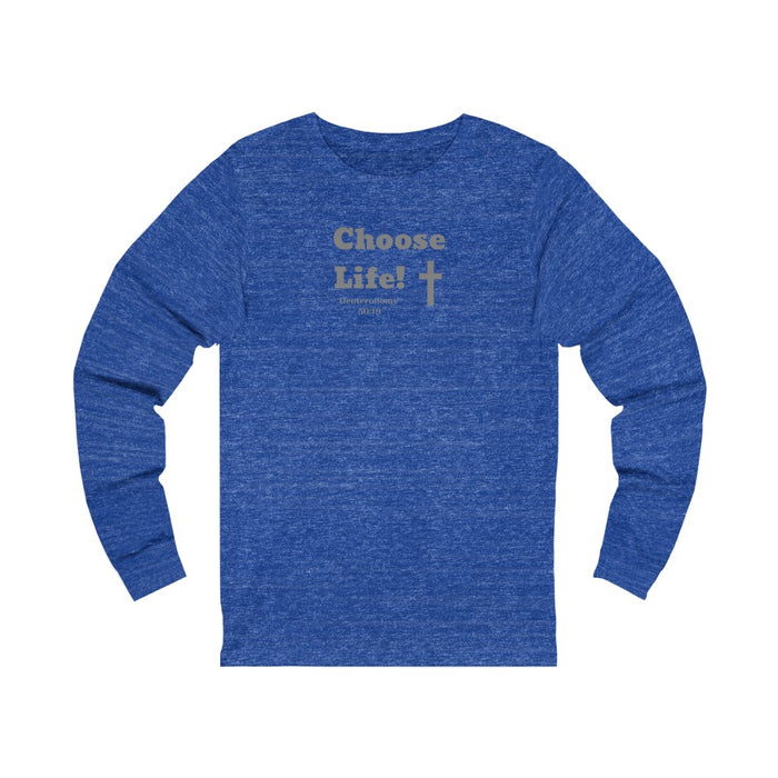 Choose Life 2.0 Women Unisex Jersey Long Sleeve Tee