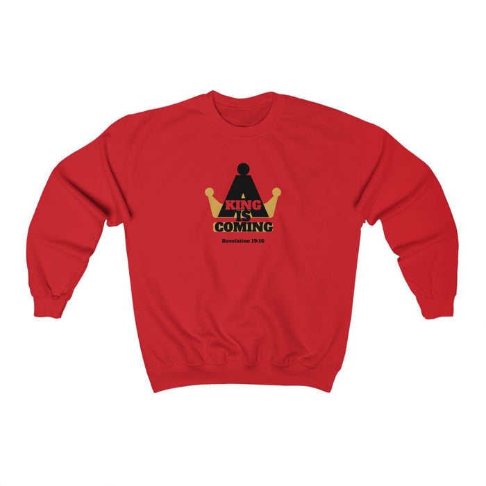 A King is Coming Men's Unisex Heavy Blend™ Crewneck Sweatshirt