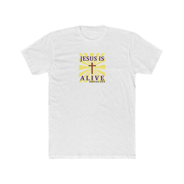 Jesus Is Alive Men's Cotton Crew Tee