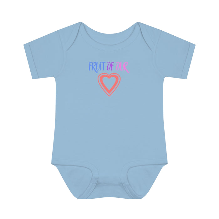 Fruit of our Heart Infant Rib Body Suit