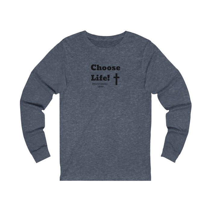 Choose Life 2.0 Men Unisex Jersey Long Sleeve Tee