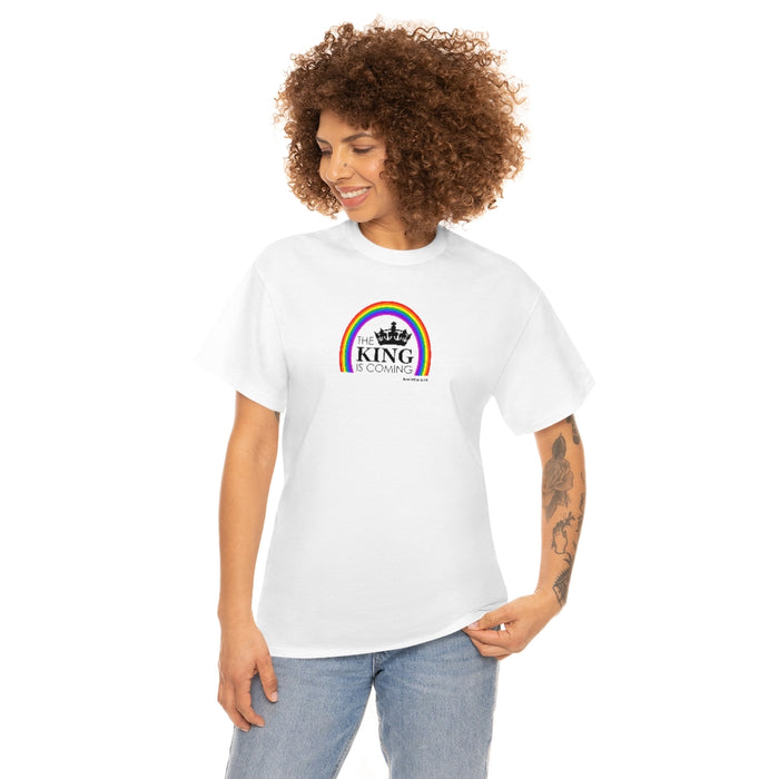 The King is Coming Women’s Unisex Heavy Cotton Tee