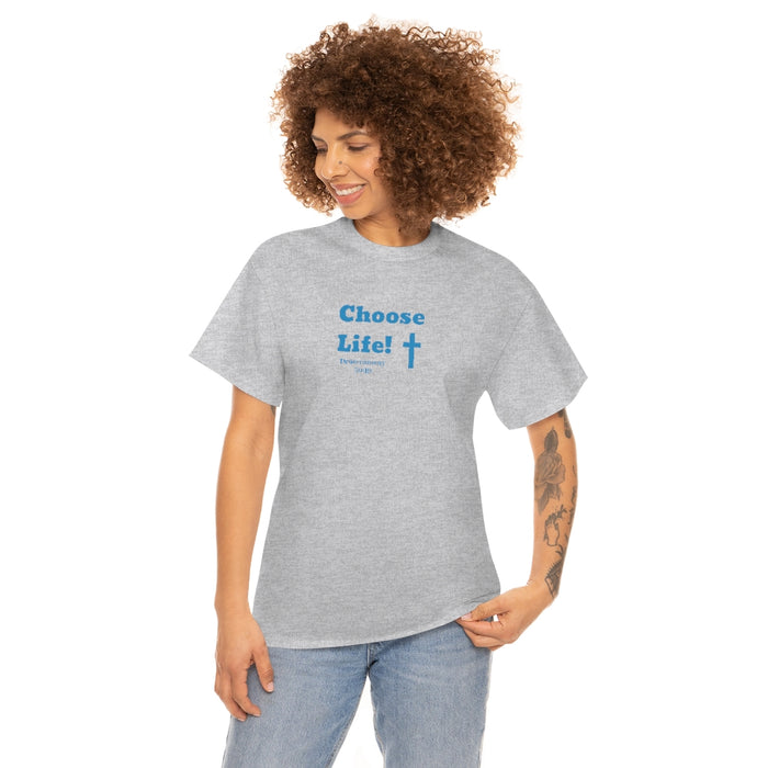 Choose Life 2.0 Men Unisex Heavy Cotton Tee