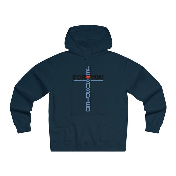 Jesus Died For You Men's Lightweight Pullover Hooded Sweatshirt