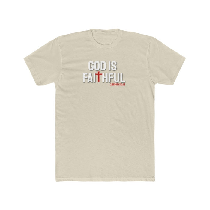 God is Faithful Men's Cotton Crew Tee