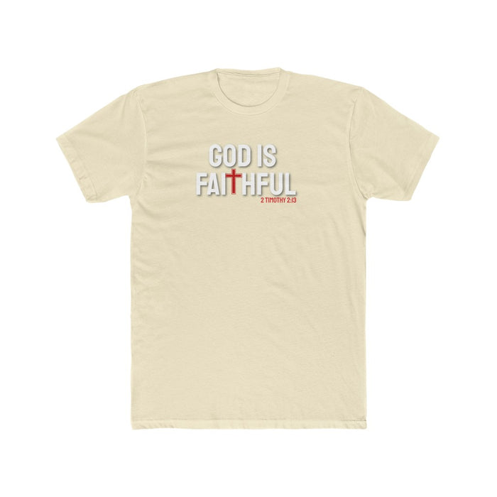 God is Faithful Men's Cotton Crew Tee