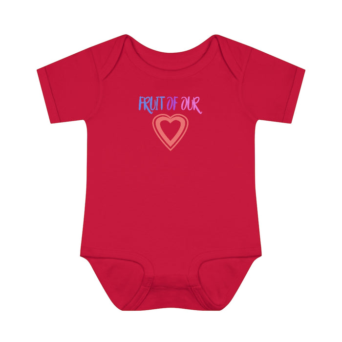 Fruit of our Heart Infant Rib Body Suit