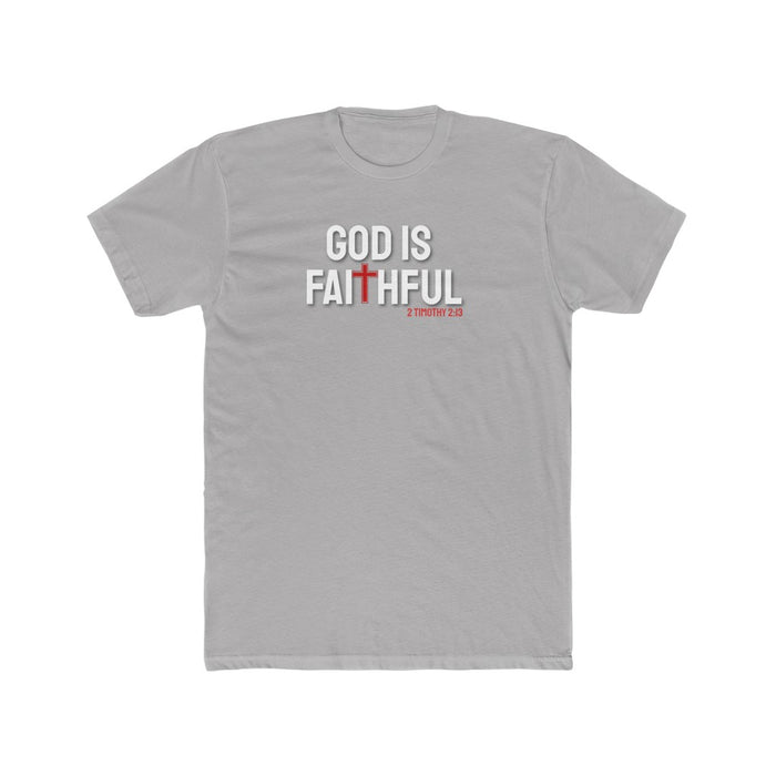 God is Faithful Men's Cotton Crew Tee