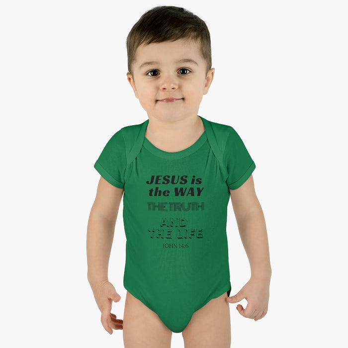 Jesus Is The Only Way Infant Baby Rib Body Suit